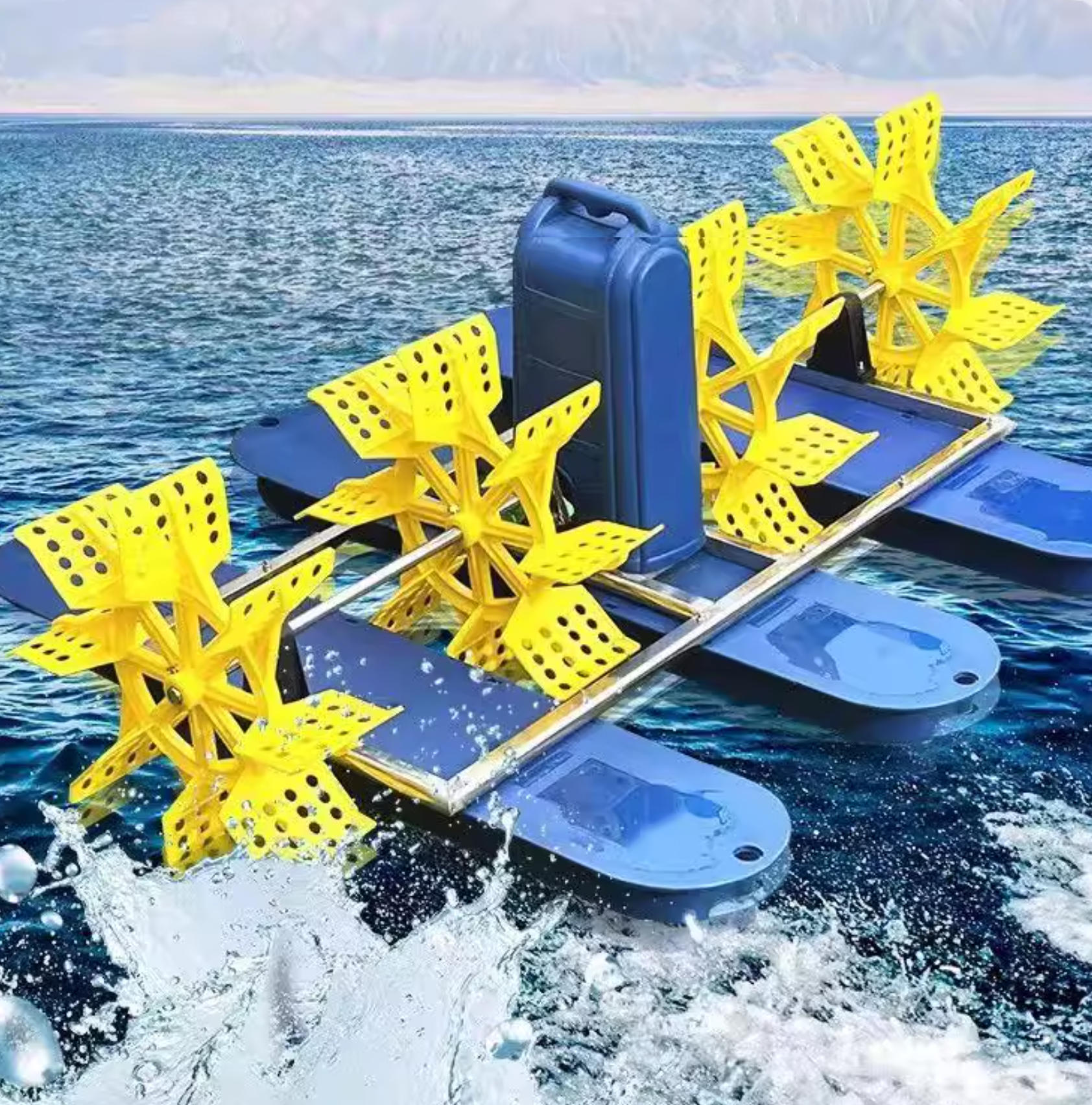 碧水清波，驅(qū)動未來：南京藍(lán)寶石太陽能水車曝氣機